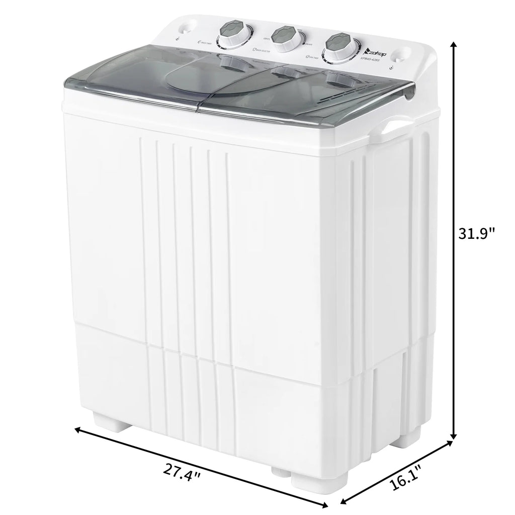 Grey Twin Tub Portable Washing Machine R444