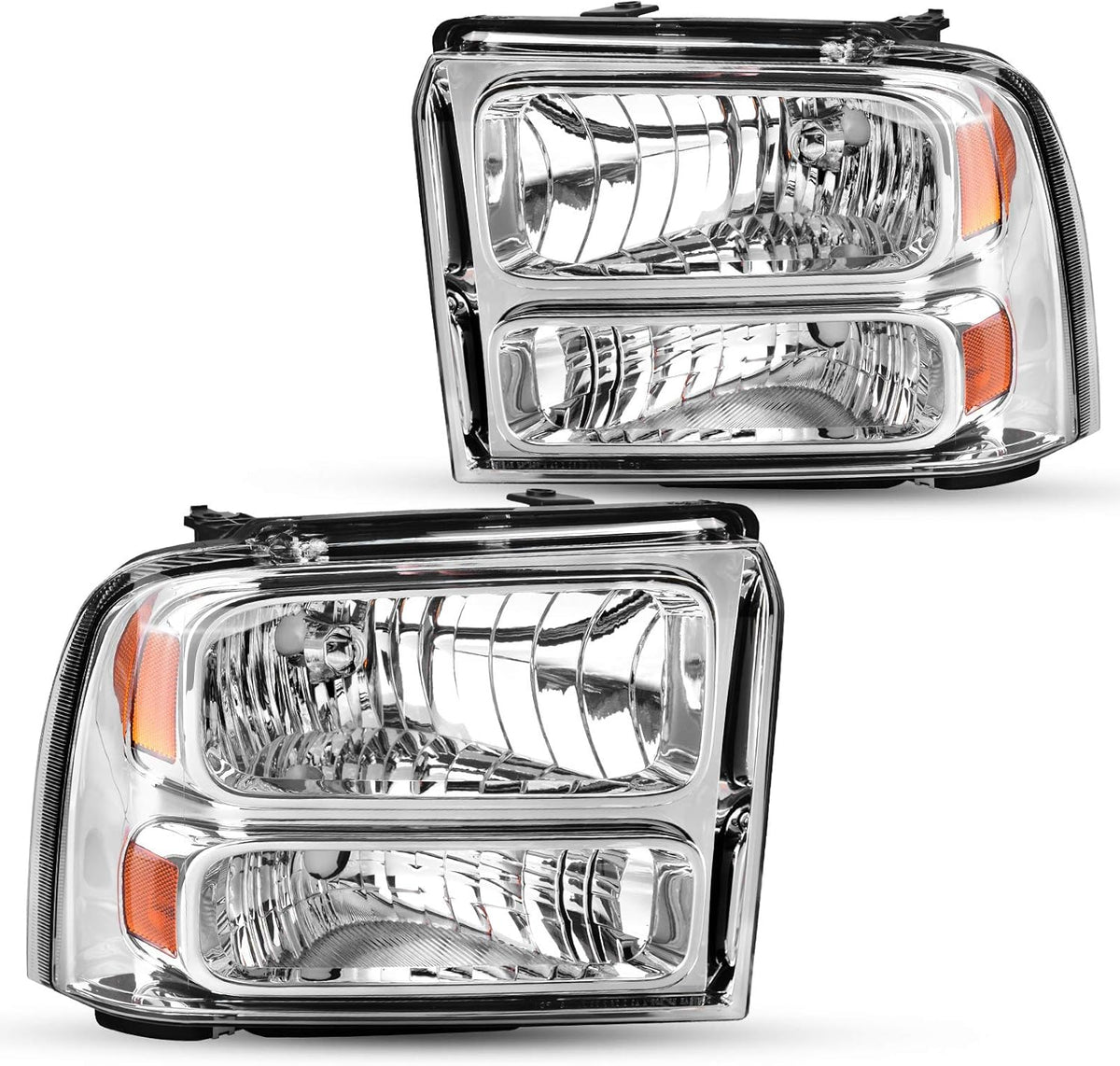 Black Housing Clear Lens Headlights Assembly I16632