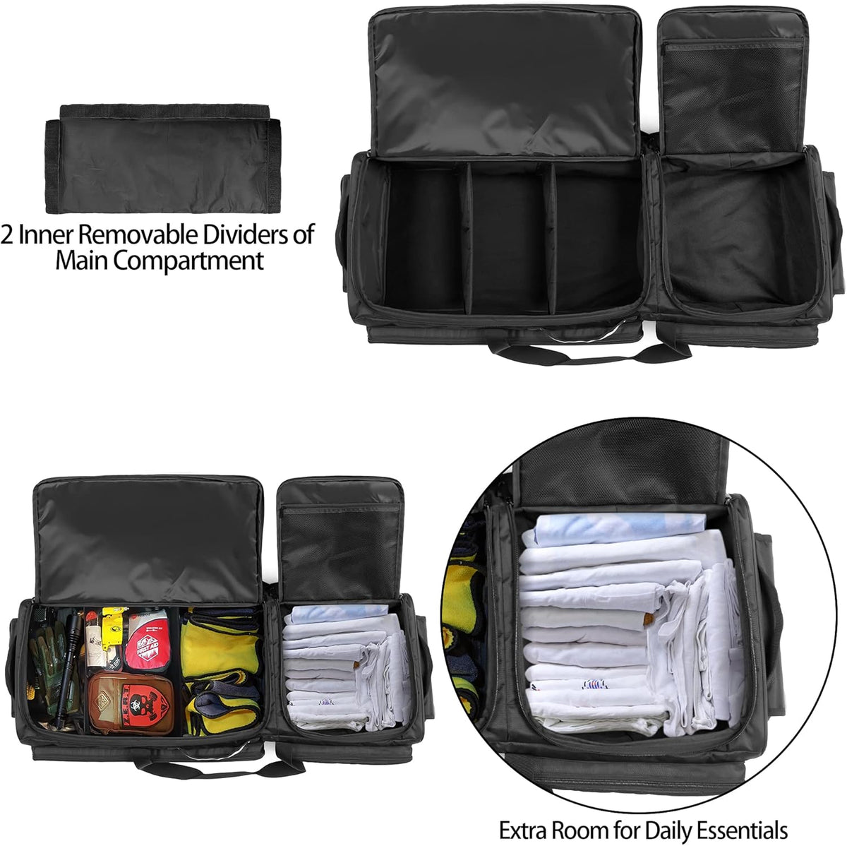 Under Seat Storage Bag with Inner Dividers & Multiple Pockets S425