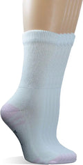 Womens Acrylic Cushioned Diabetic Socks with Seamless Toe 5 Pairs Z58448