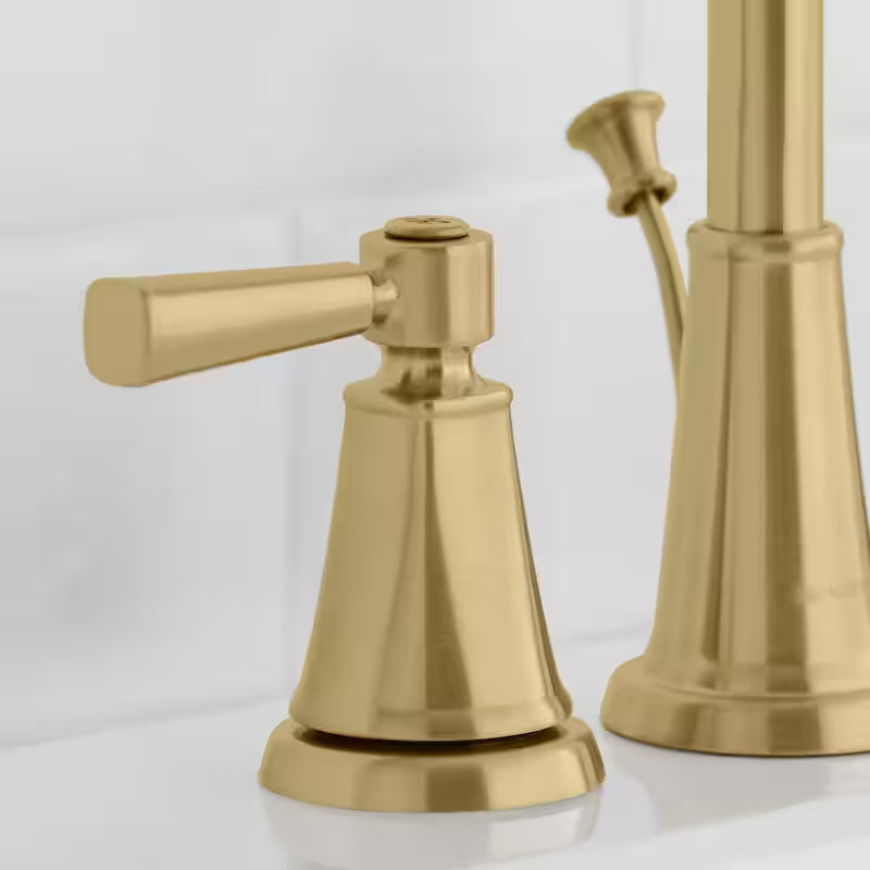 Matte Gold Double-Handle Bathroom Faucet Y720