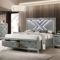 Queen Size Bed with Drawers and LED U900