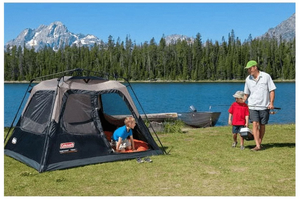 6-Person Dark Room Dome Camping Tent with Screen Room R547348