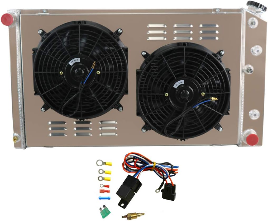 3 Row Aluminum Radiator with 12 Inches Fan and Shroud O856802