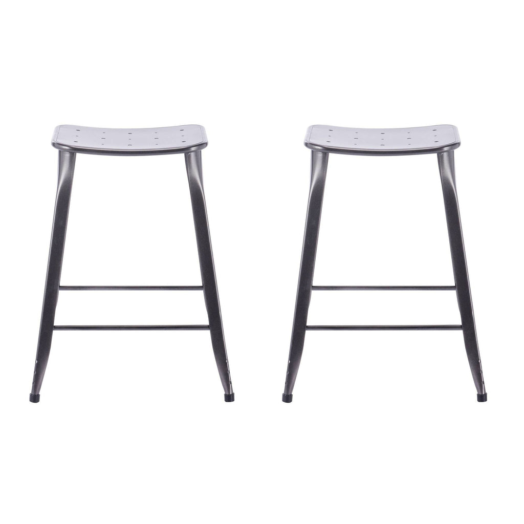 Charcoal Backless Counter Stool, 2 pack P557
