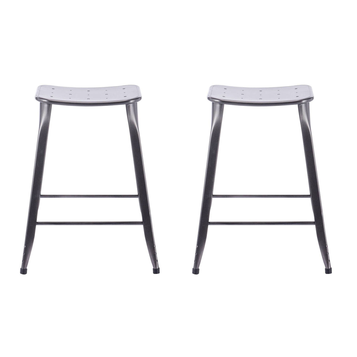 Charcoal Backless Counter Stool, 2 pack P557