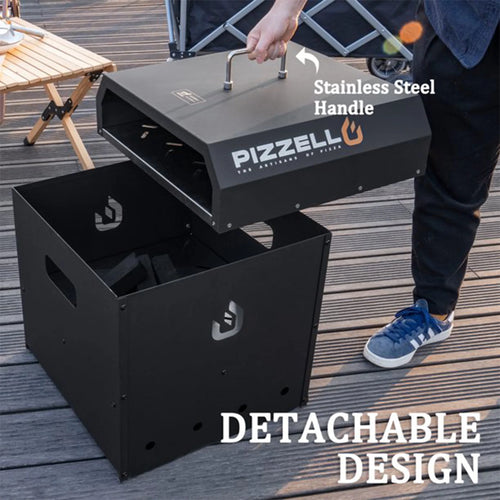 16" Wood Pellet Outdoor Pizza Oven with Pizza Stone U695