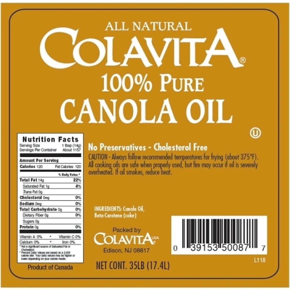 Canola Oil, 35 Pounds F998