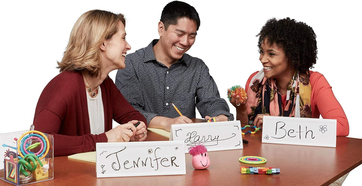 White Dry-Erase Name Tent Cards, 8.75 x 3, 10 Pack I815404