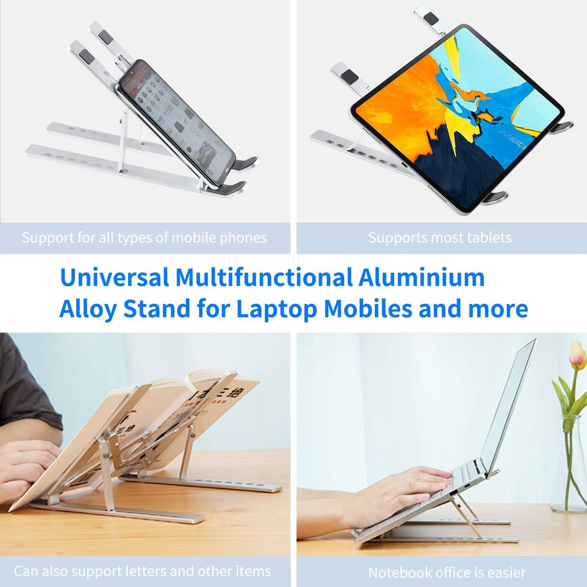 Adjustable Aluminum Laptop Stand 2pcs L3071