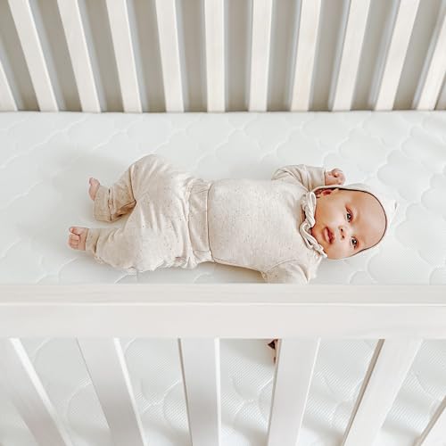 White Waterproof Crib Mattress and Toddler Bed B401353