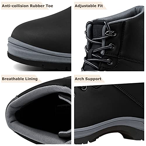 Mens Lightweight Water Resistant Mid Ankle Hiking Boots D8155