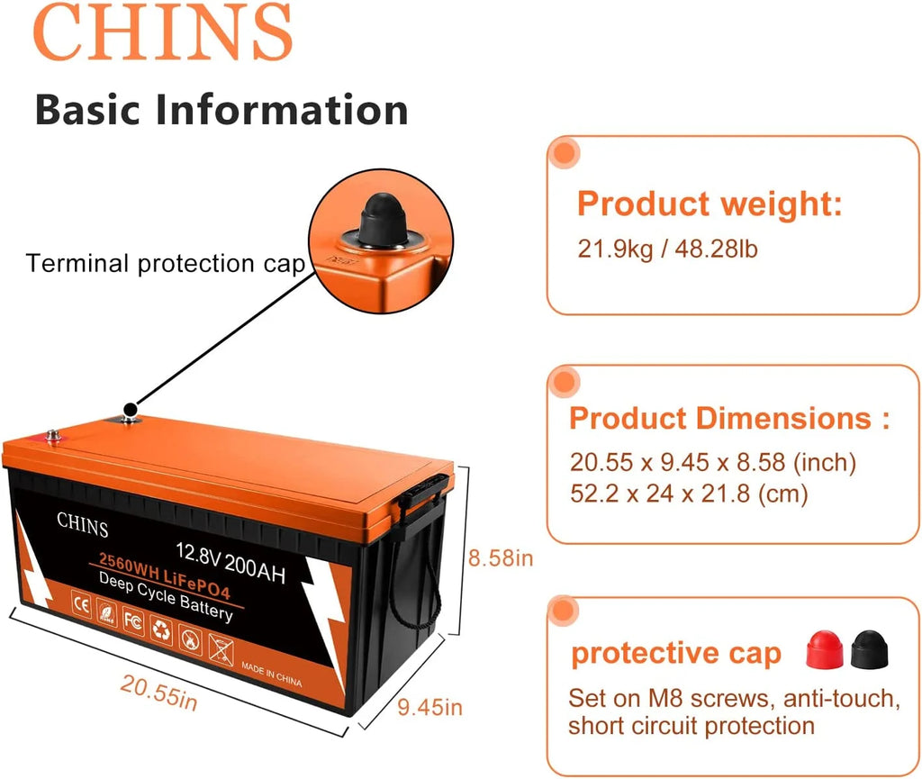 12.8V 100Ah LiFePO4 Battery B556332