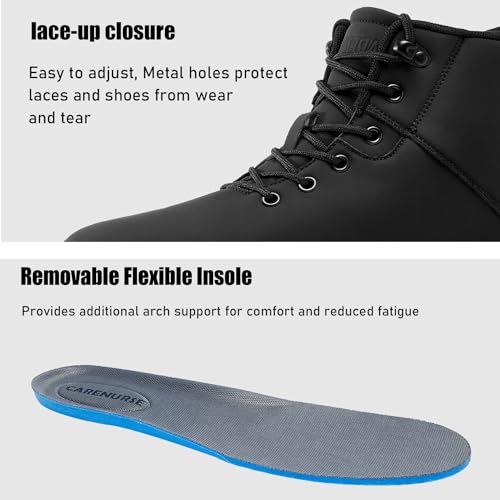 Mens Lightweight Water Resistant Mid Ankle Hiking Boots D8155