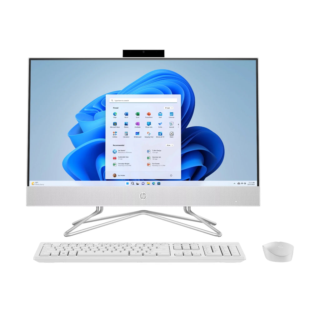 23.8" Touch FHD All-in-One PC, Intel Core i3-1115G4, 8GB SDRAM, 256GB SSD, Snow White, Windows 11 Home J75211