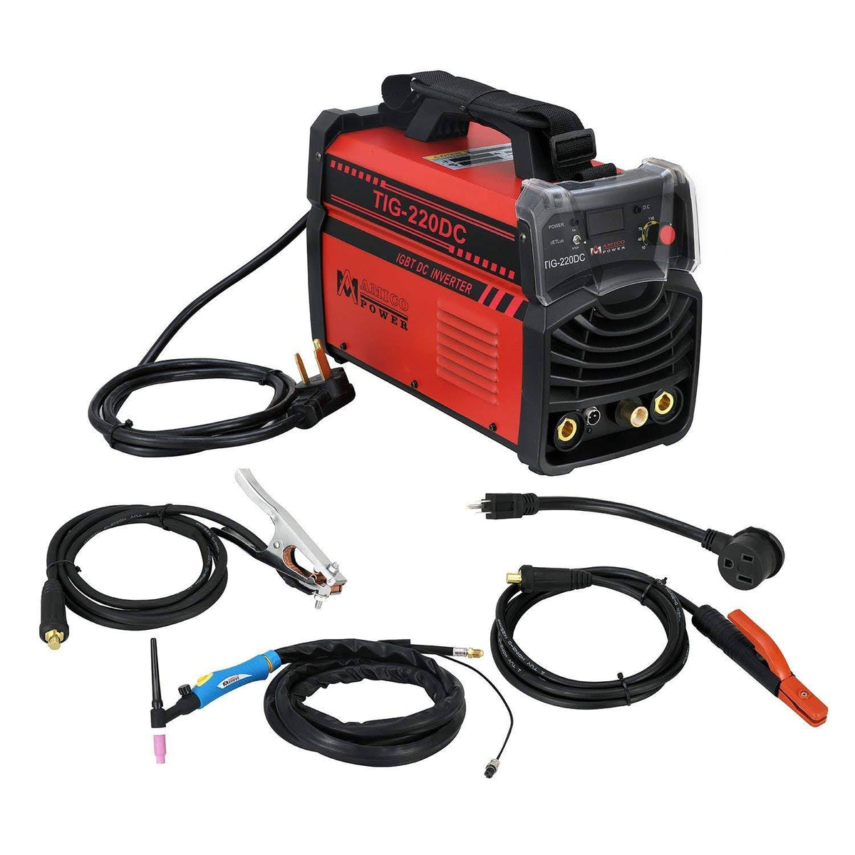 220 Amp TIG Arc Stick DC Inverter Welder 110/230-Volt Dual Voltage Welding Machine Y791