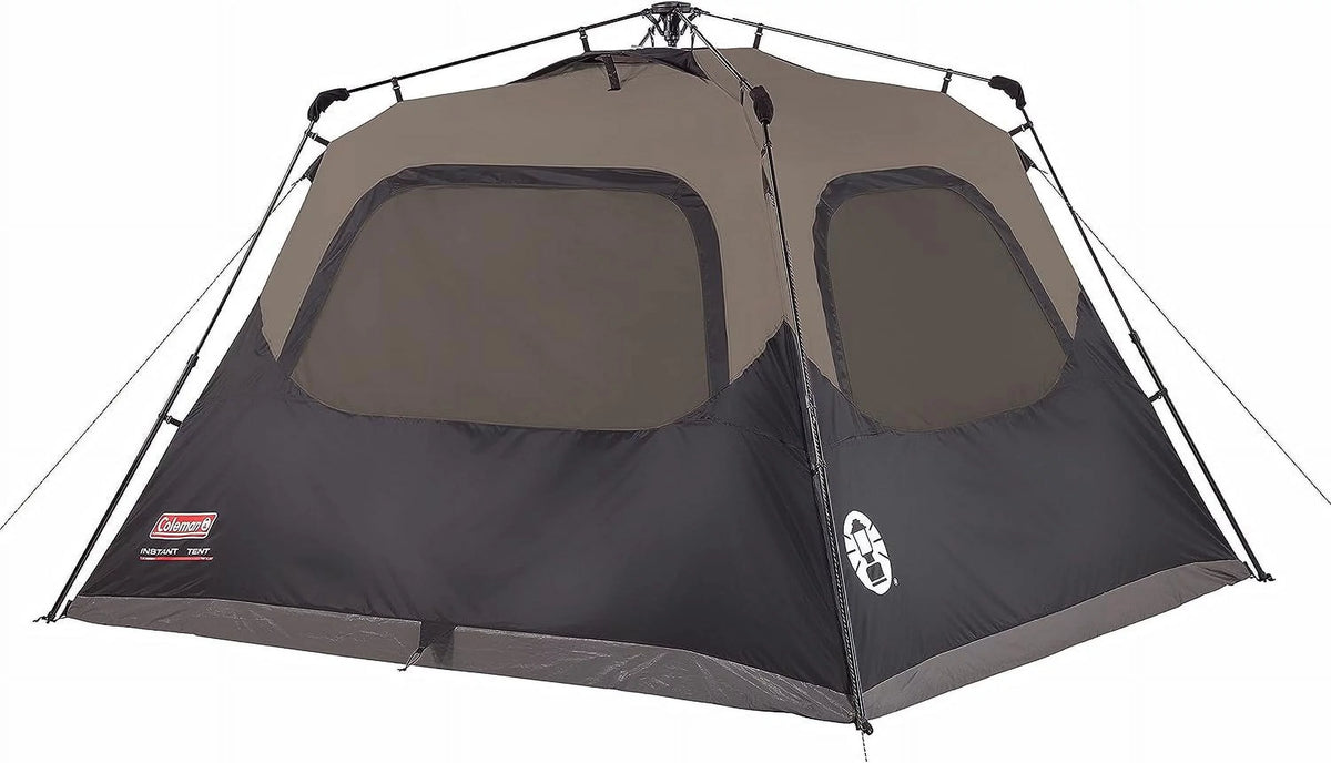6-Person Dark Room Dome Camping Tent with Screen Room R547348