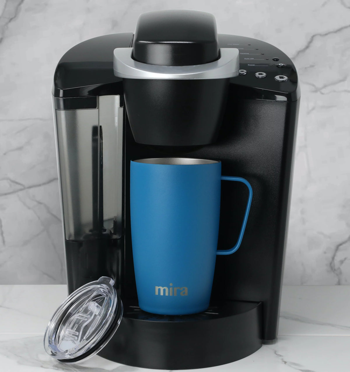 18oz Stainless Steel Vacuum Insulated Coffee Mug with Handle & Lid G69452