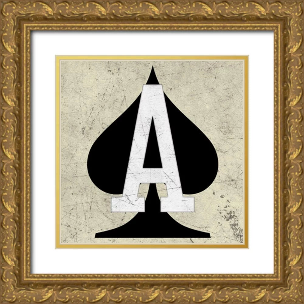 26x26 Gold Ornate Wood Framed Art Print N8216