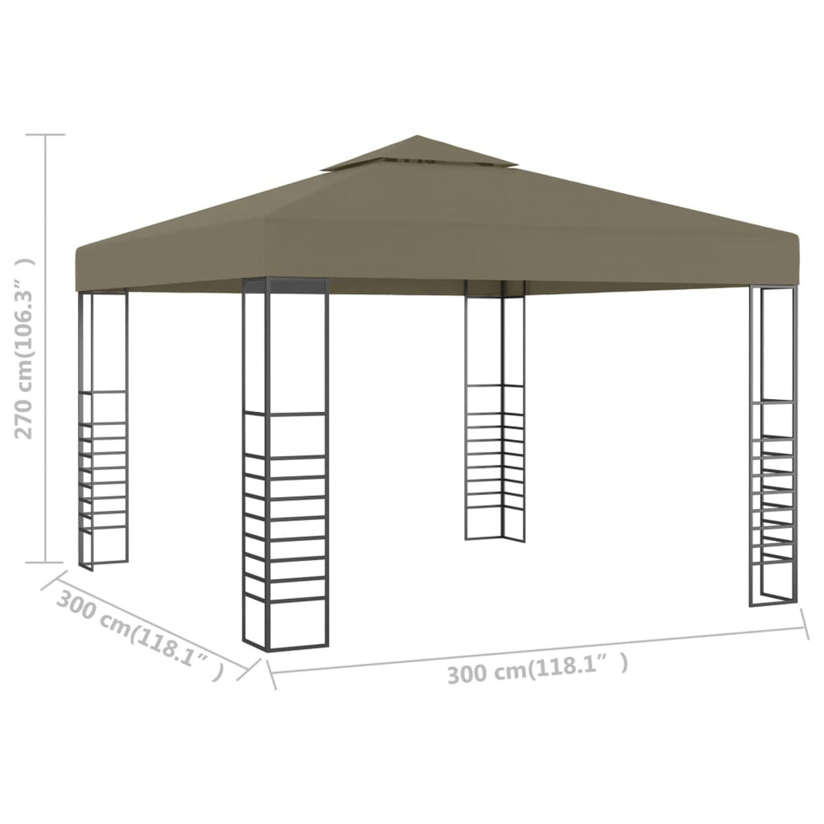 Taupe Garden Marquee O8464