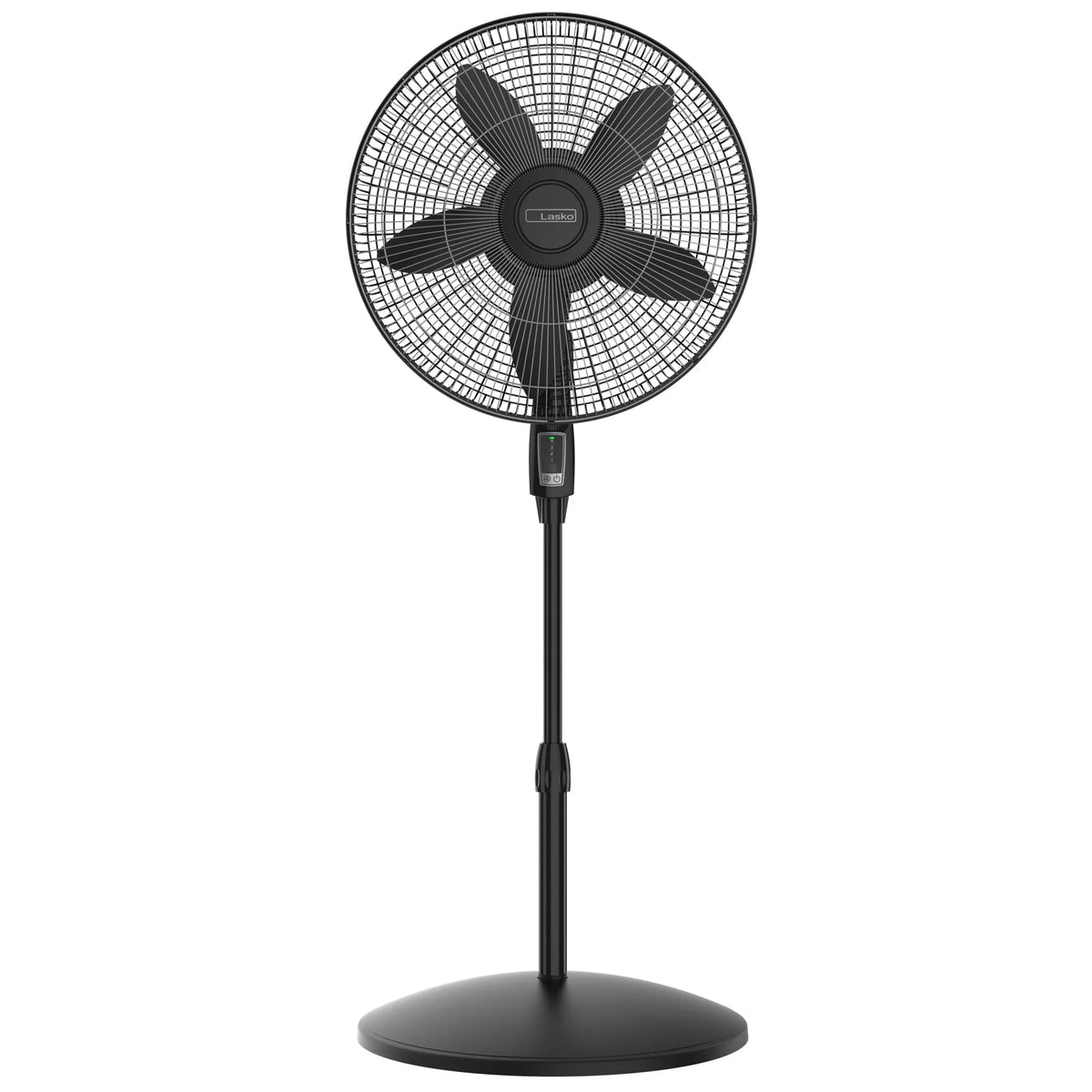 18 4-Speed Pedestal Fan with Remote, Black E1233