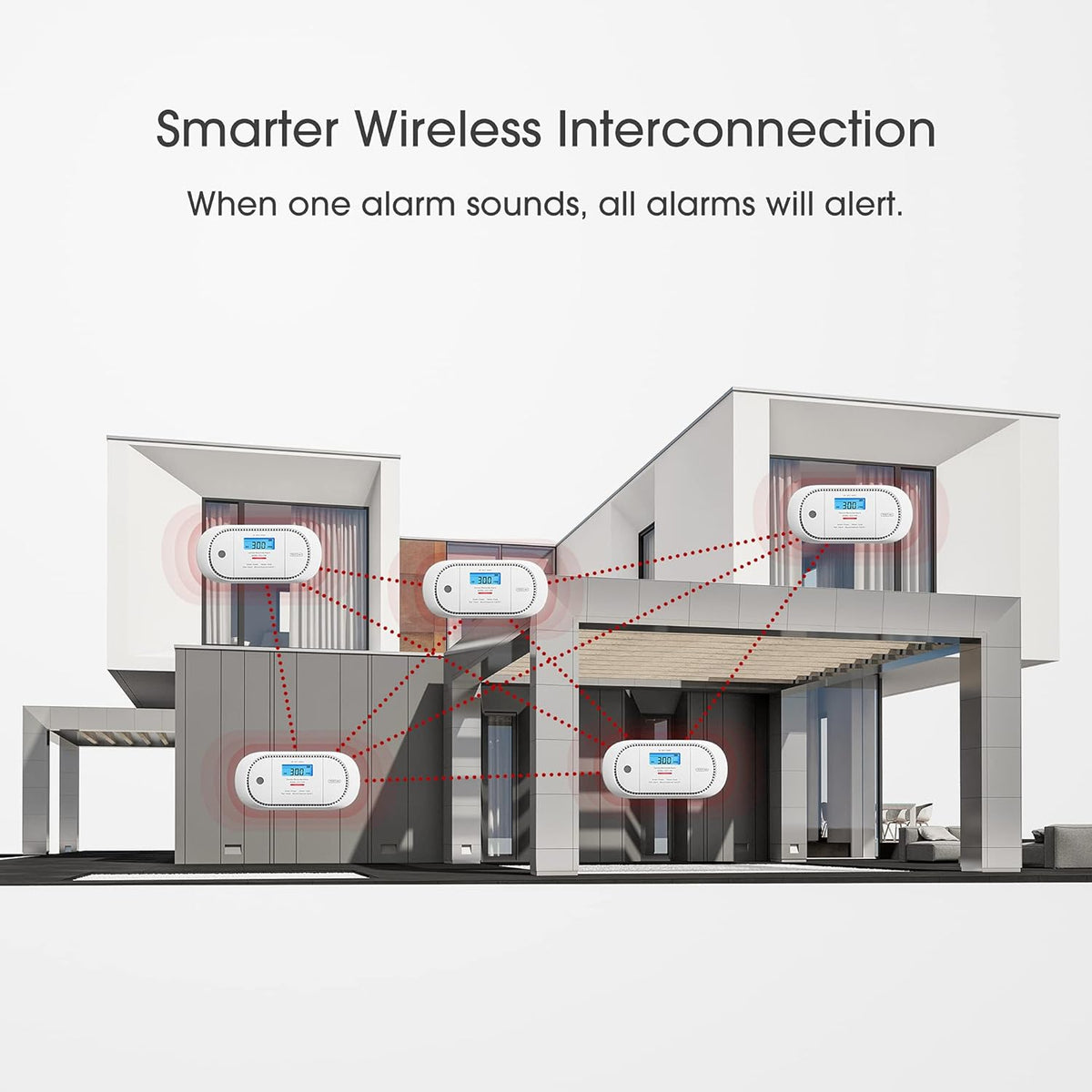 Wireless Interconnected Carbon Monoxide Detector, Pack of 2 R149