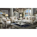 Fabric Antique Pearl Upholstery Sofa with 7 Pillows Q22363