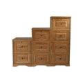 Medium Oak 3-Drawer File Cabinet N500