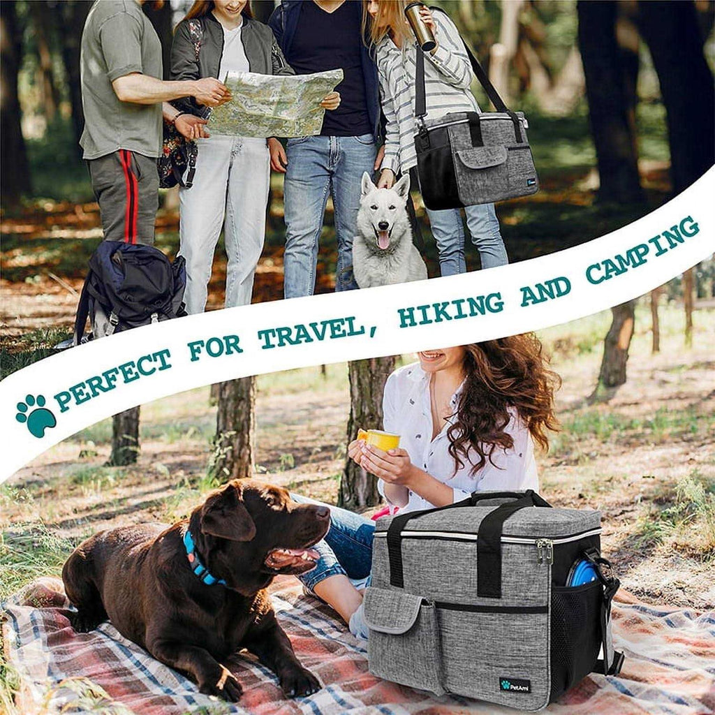 Dog Travel Bag with Food Container and Bowls H26229