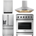 30 Propane Gas Range, Range Hood, Refrigerator with Water and Ice Dispenser, Dishwasher A5737