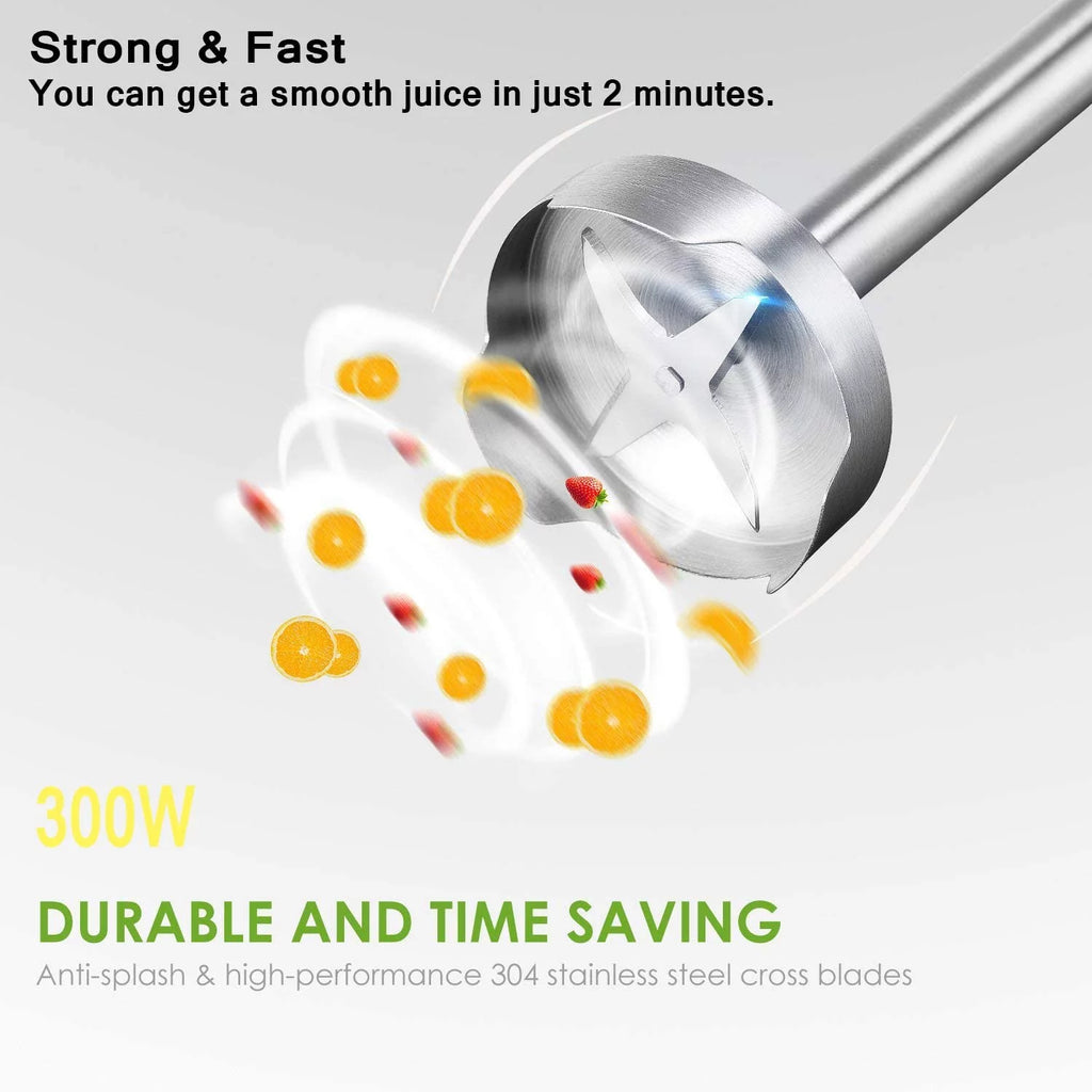 12-Speed Hand Blender with 20oz Portable Bottle R3690