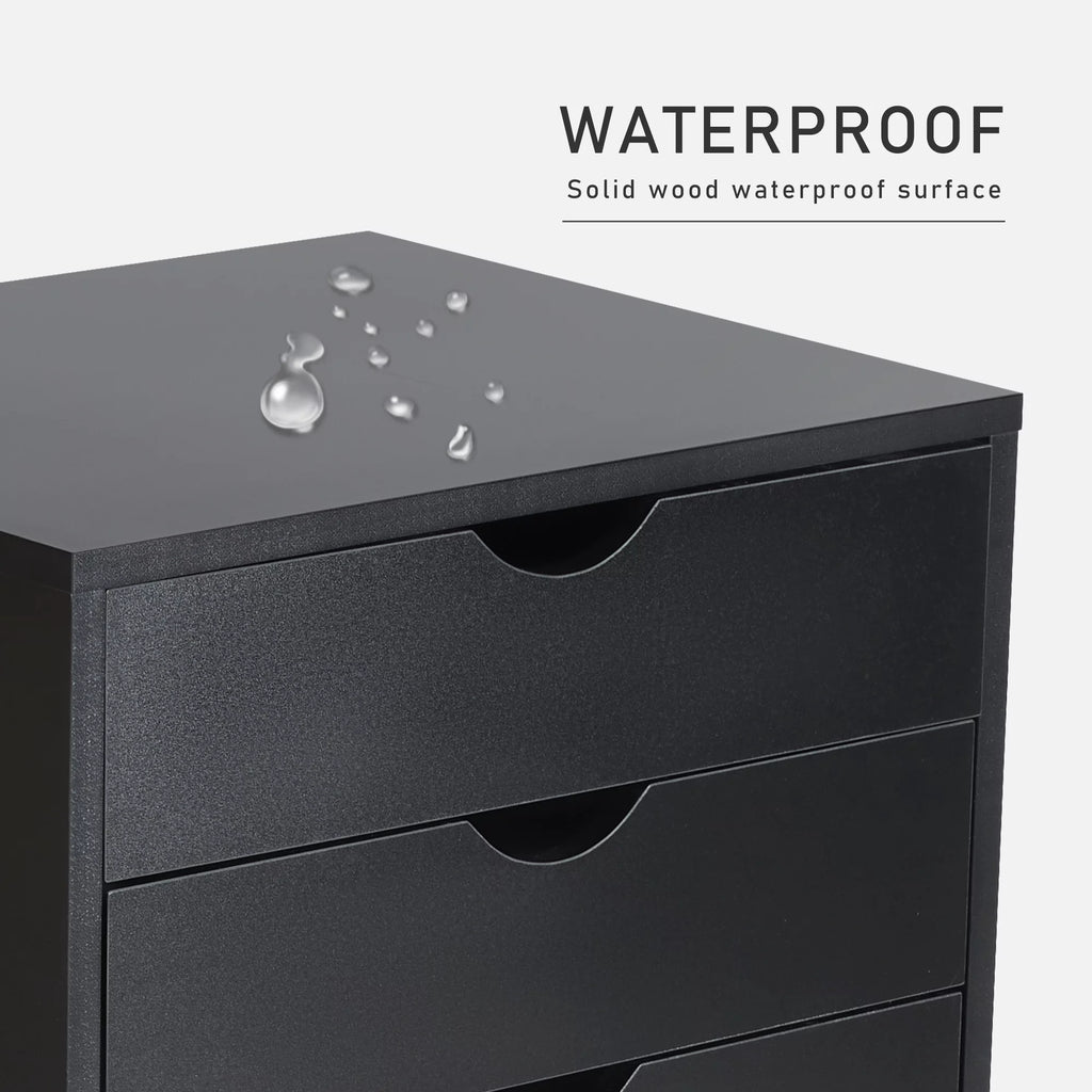 Black 7 Drawer Wood Dresser Y146156