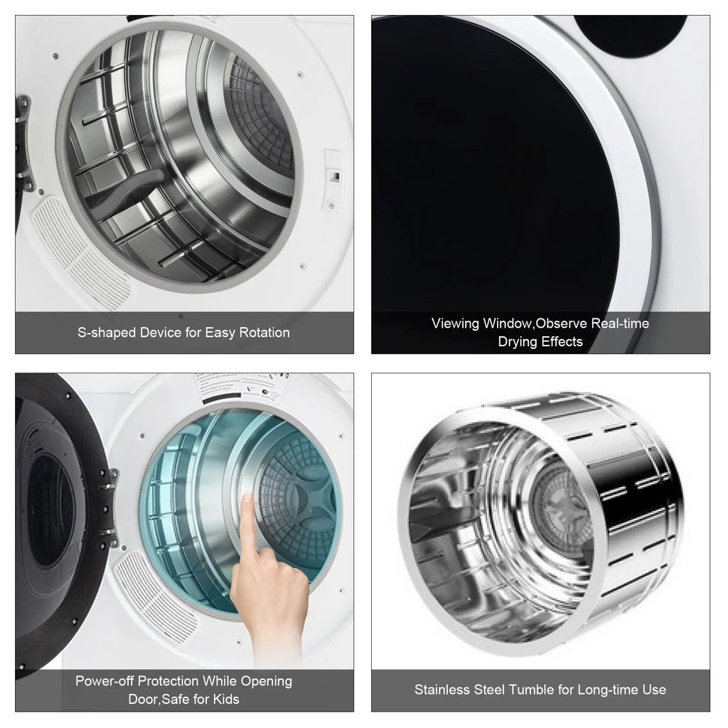3.5 cu. ft. Portable Electric Stainless Steel Dryer P58527