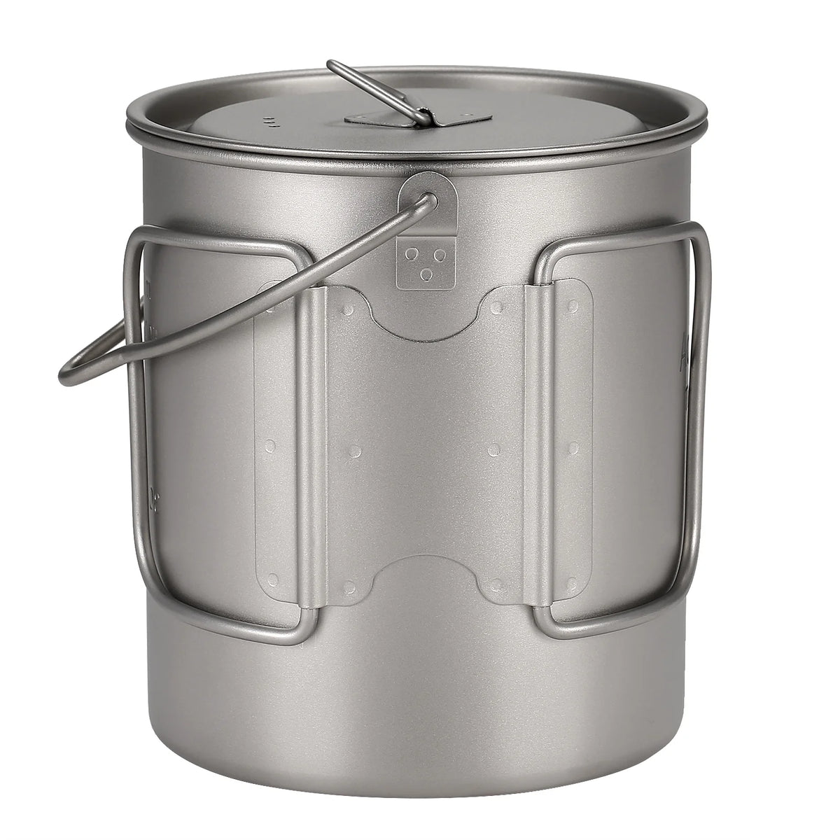 750ml Titanium Pot with Lid and Foldable Handle E919