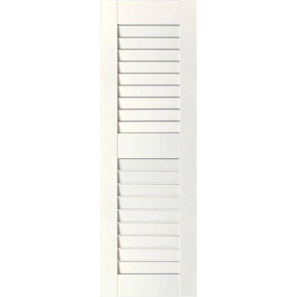 White Pine Open Louvered Shutters Pair W7585