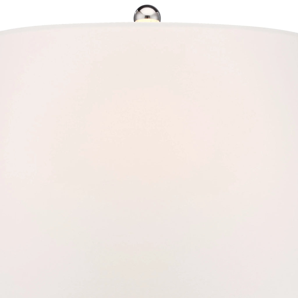 Set of 2 Clear Glass Fillable Steel Table Lamps G717904