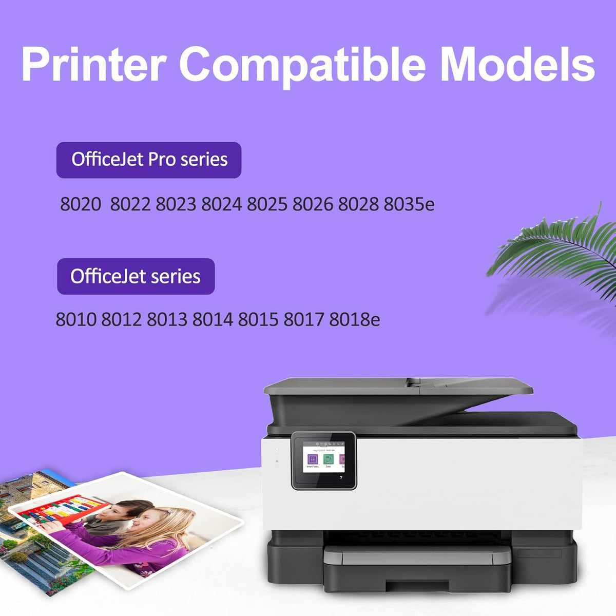 4 Pack Black Cyan Magenta Yellow Ink Cartridge for HP Printers C3494