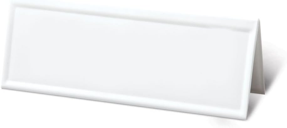 White Dry-Erase Name Tent Cards, 8.75 x 3, 10 Pack I815404