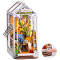 Book Nook Kit DIY Miniature House with LED Light Wooden Bookend Craft Diorama Kit P757751
