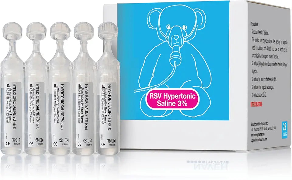3% Hypertonic Saline Solution 25 Vials of 0.17 FL OZ H795