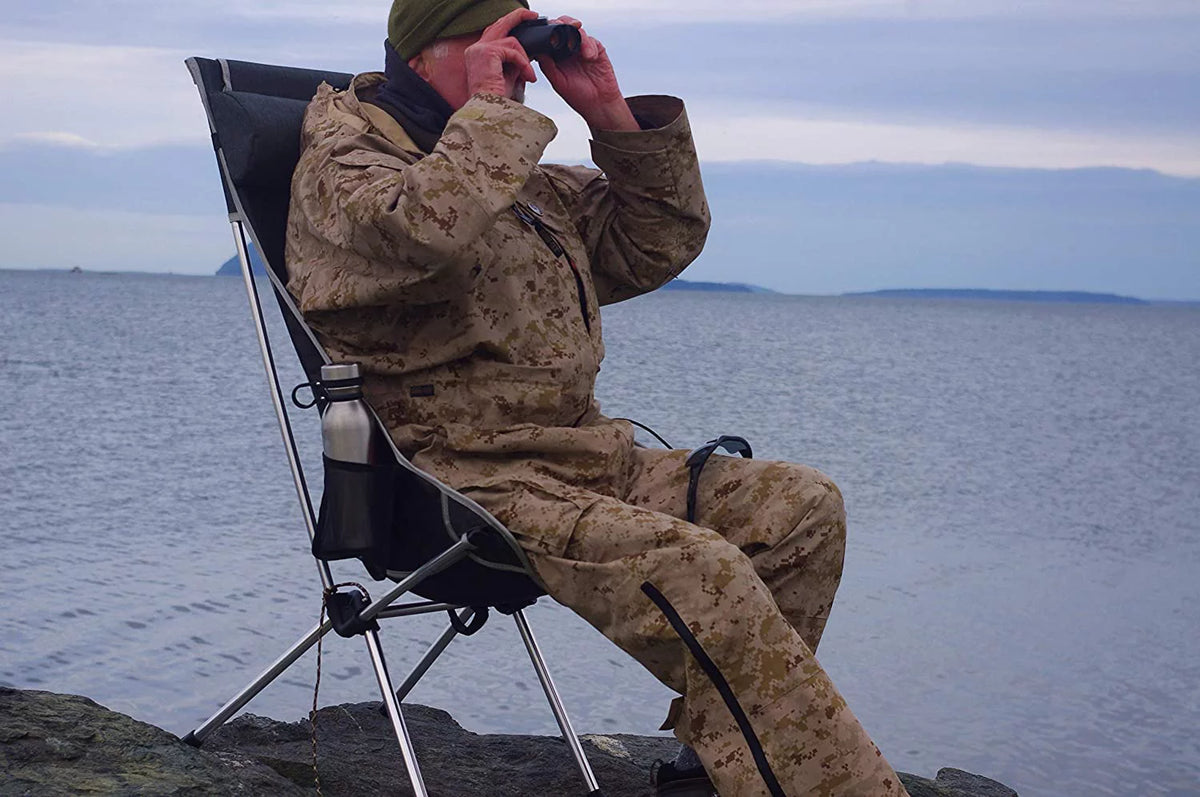 Ultralight High Back Folding Camping Chair with Headrest and Carry Bag, 2 Pack E678225