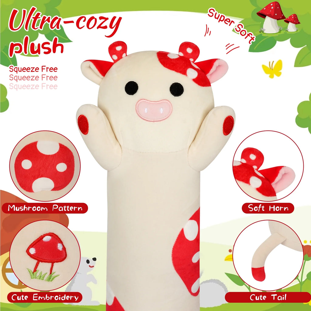 Plush Cow Body Pillow 20" Stuffed Animal K8388