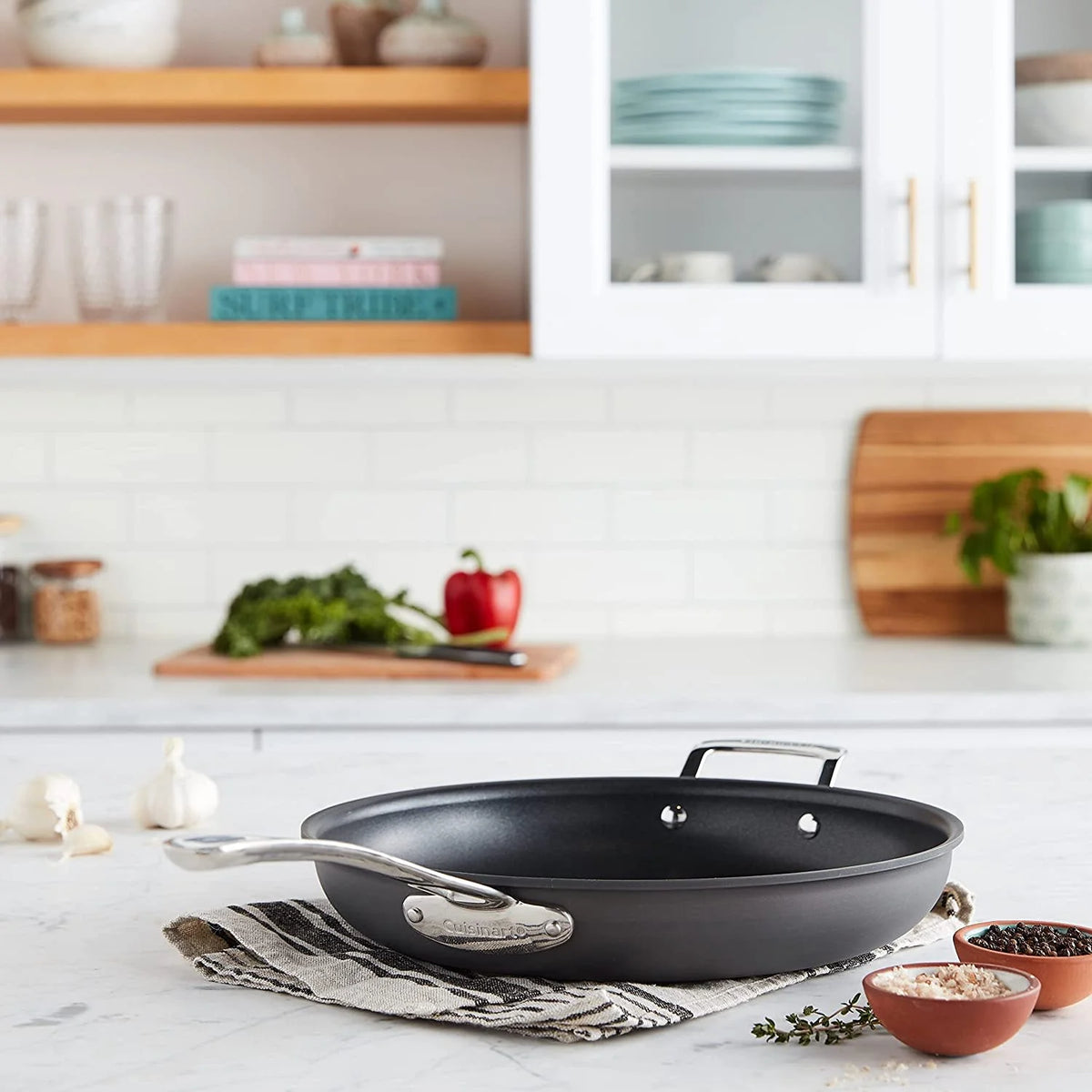 30cm Hard Anodized Non Stick Open Skillet X337