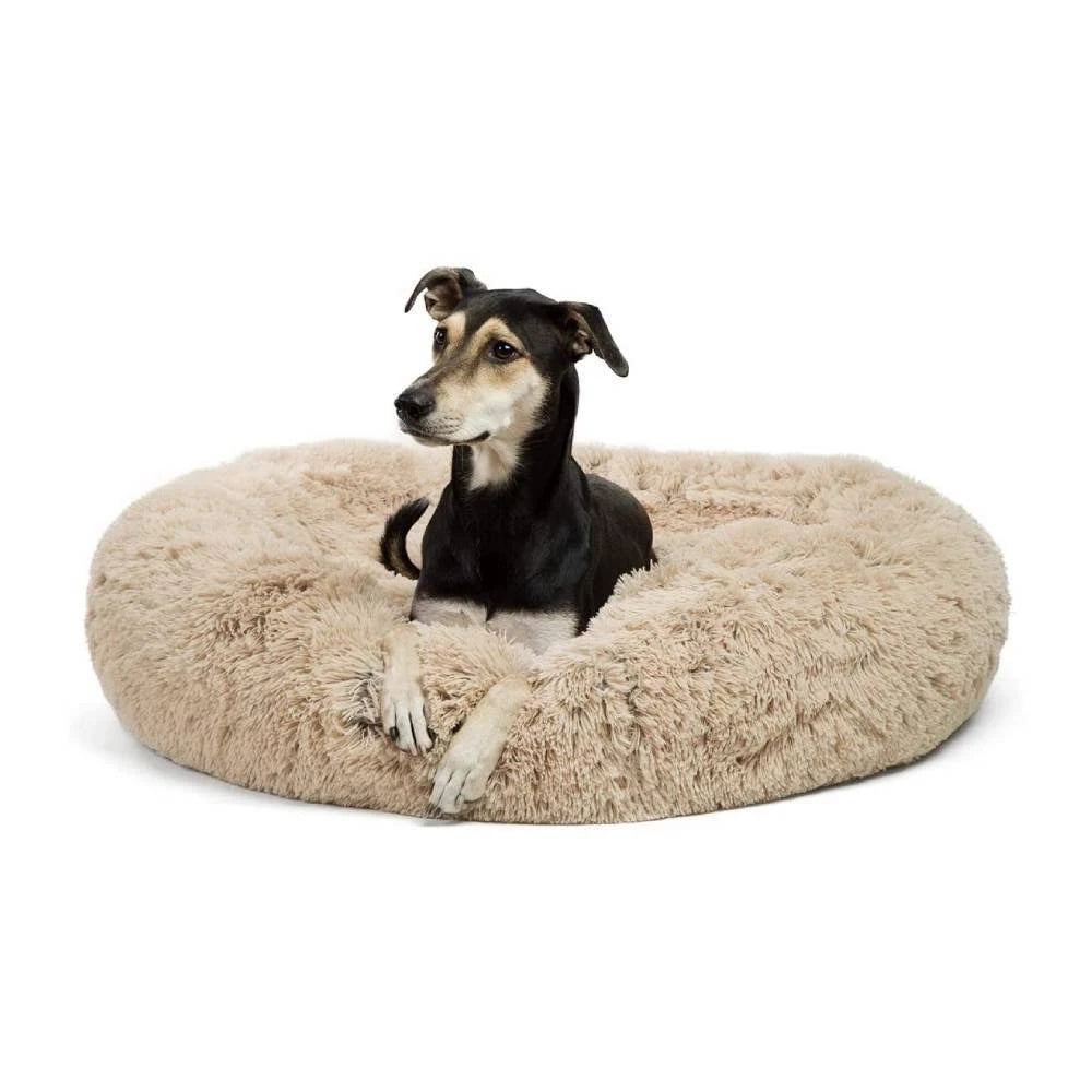 Shag Donut Cuddler Pet Bed H17373