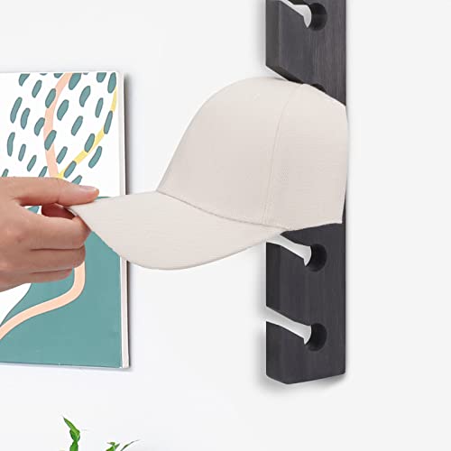 Gray Wooden Hat Rack (2 Pack) E7632