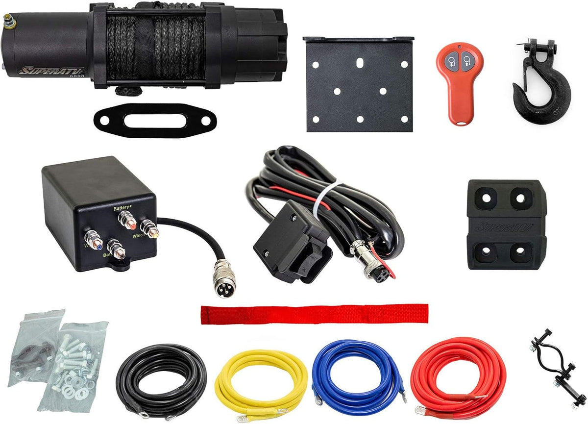 6000 lb Winch with Winch Mounting Plate Q40890