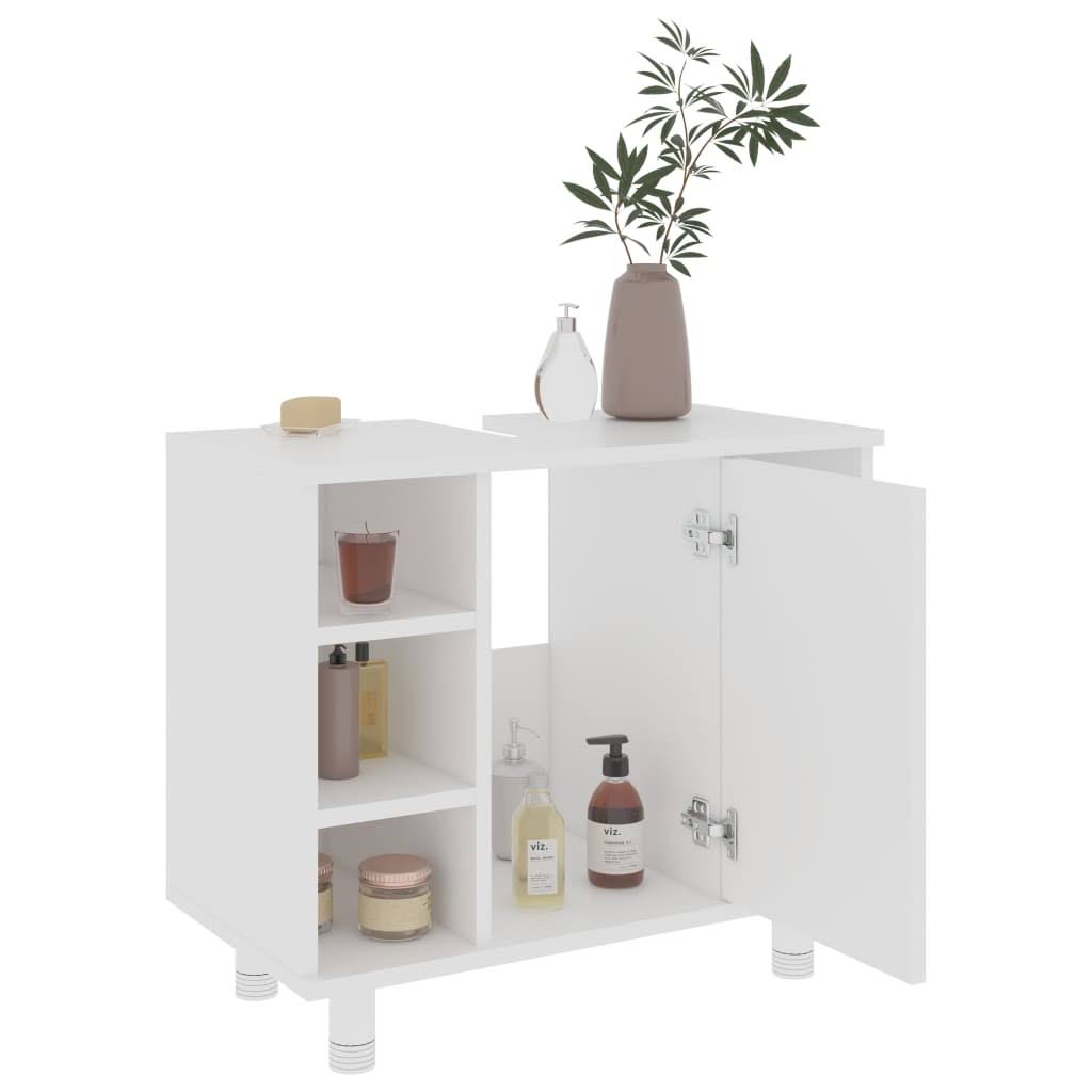 Black Chipboard Bathroom Cabinet G37325