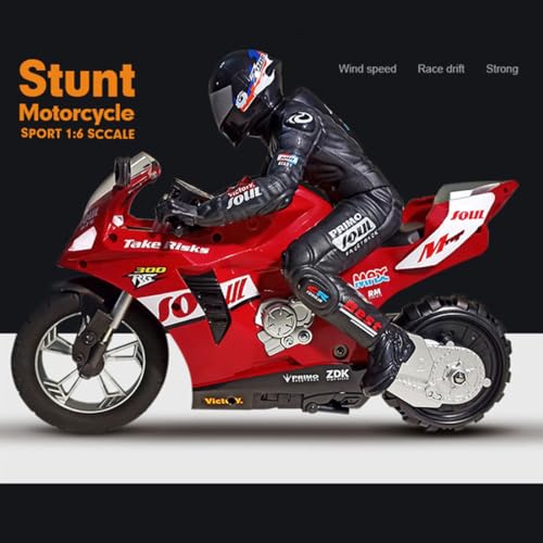 Remote Control Dual-Motor Self-Balancing Motorcycle 2.4G 1/6 Blue Y81270