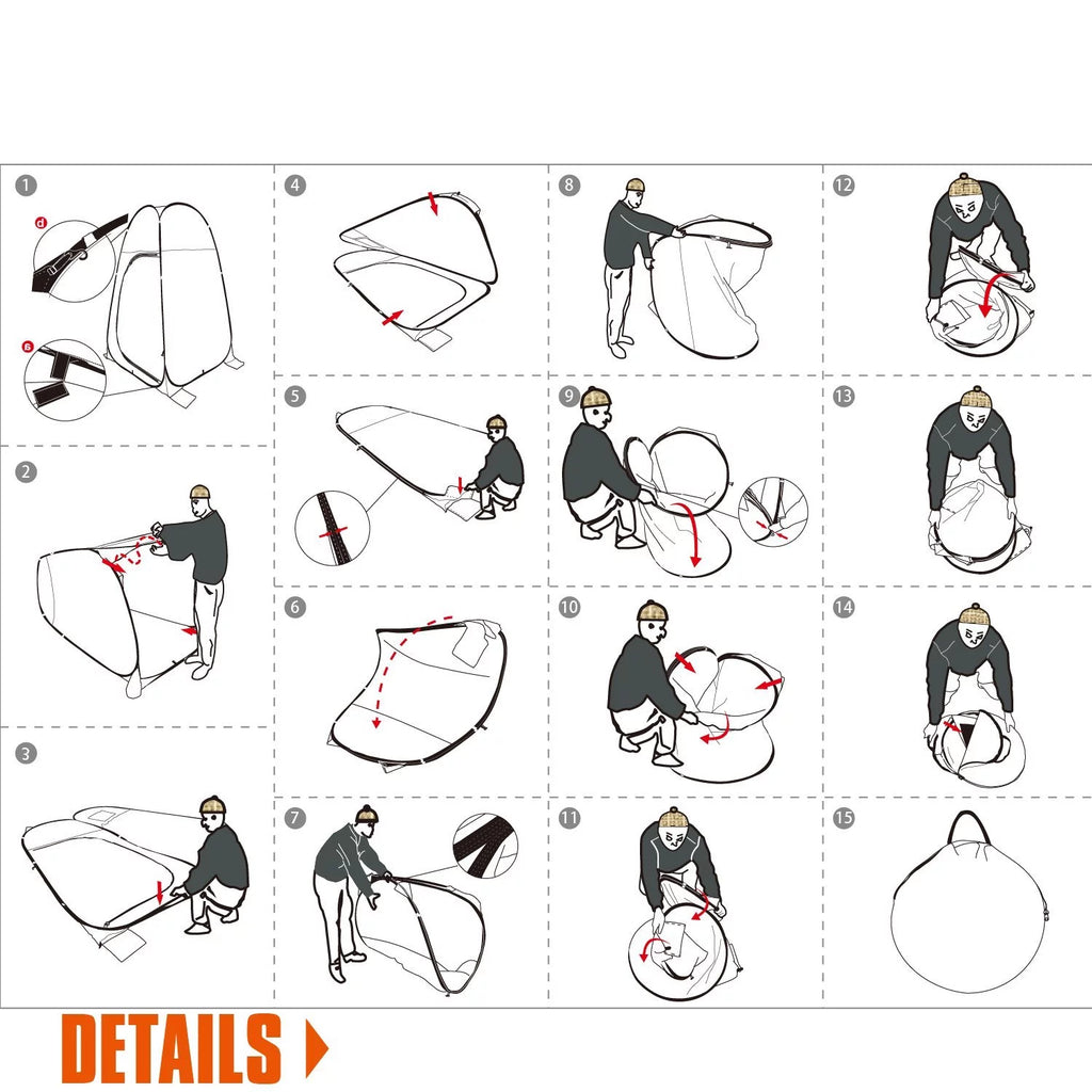 Portable Pop up Camping Shower Toilet Changing Tent A9650