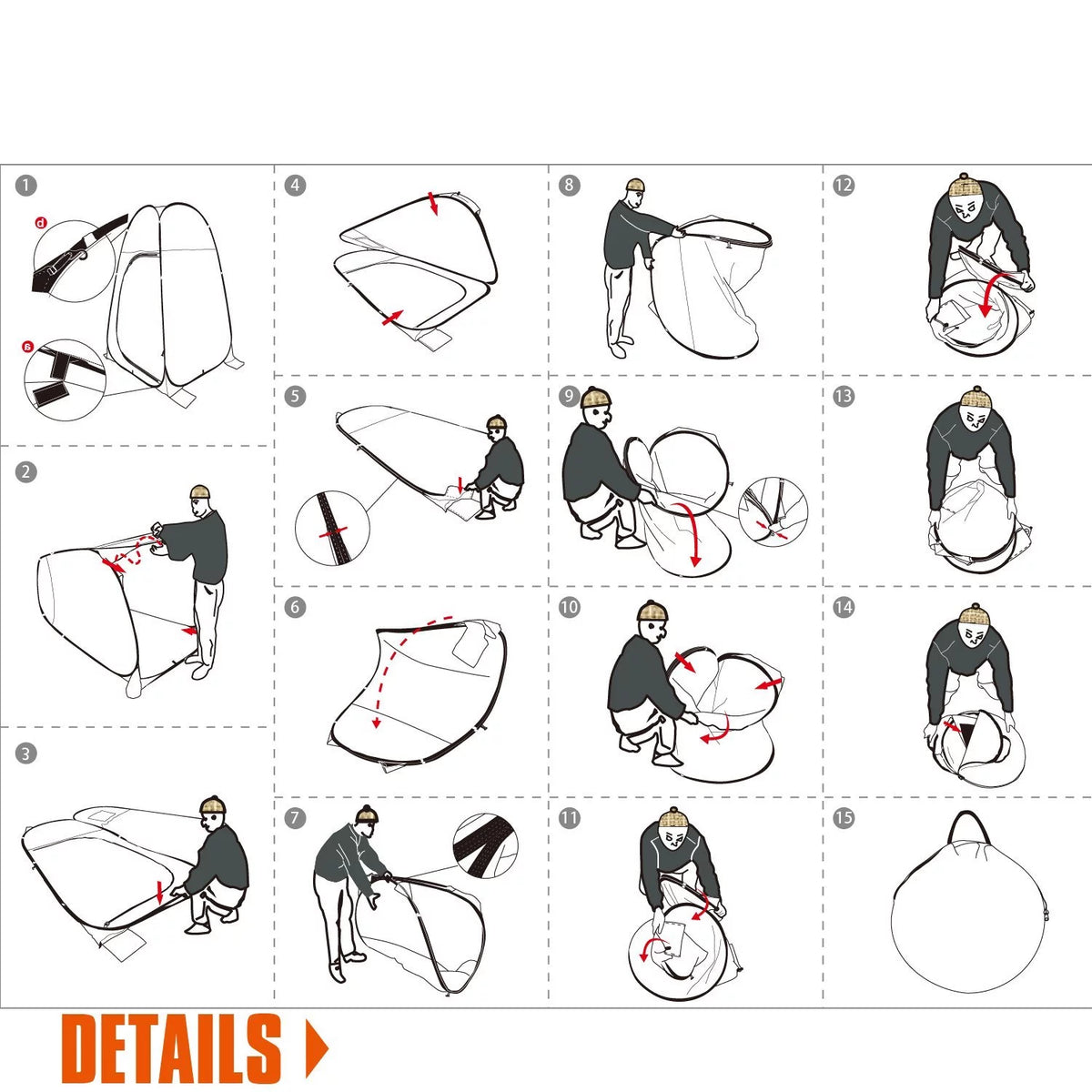 Portable Pop up Camping Shower Toilet Changing Tent A9650